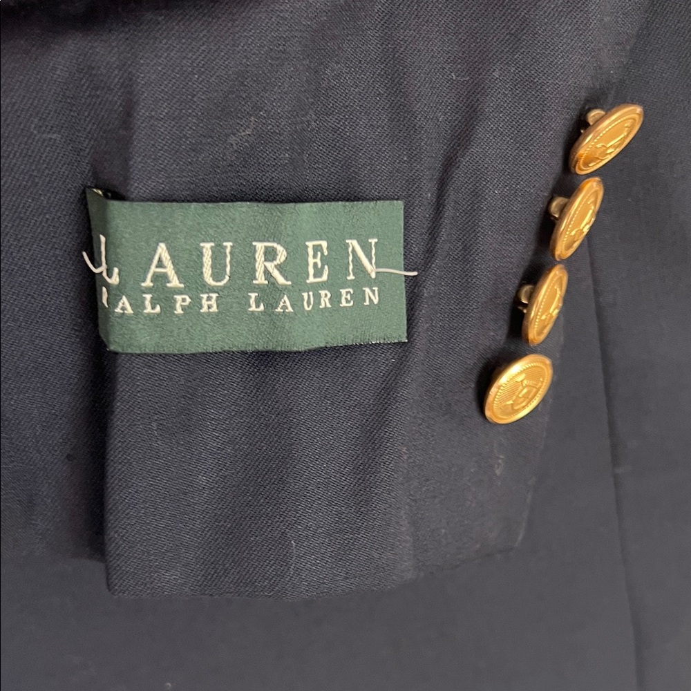 Ralph Lauren Classic Blazer Navy 40R Gold Buttons - NWT - Picture 4 of 7